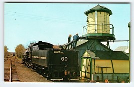 Railroad Postcard Black River &amp; Western Flemington NJ Locomotive Steam T... - £5.46 GBP