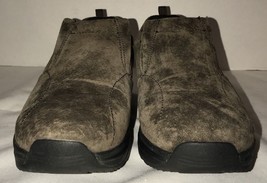 Skechers Shape Ups Size 8.5 Brown Suede Toning Walking Slip On Shoes SN 66514 - £15.56 GBP