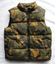 Old Navy Boys Green Camo Puffer Vest Size S(6-7) - £5.32 GBP