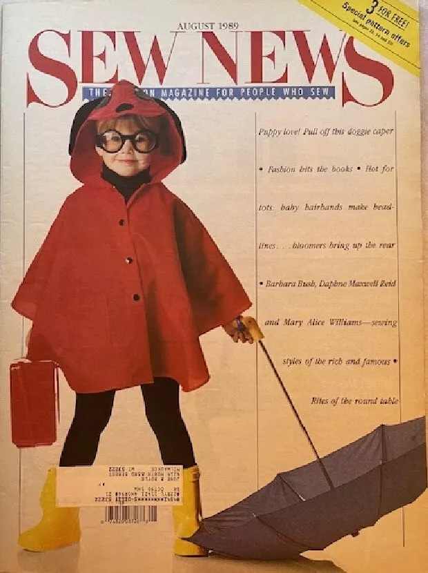 Sew News, August 1989 - $11.02 CAD