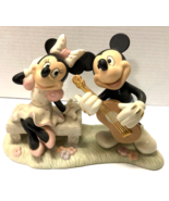 Lenox Disney Mickey Minnie SWEETHEART SERENADE Guitar Porcelain Figurine - $359.94 CAD
