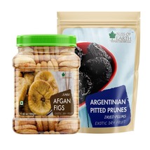 Organic Argentinian Pitted Prunes &amp; Jumbo Afgan Figs Exotic Dry Fruit 2x... - £29.92 GBP