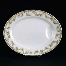 Theodore Haviland Limoges Schleiger 152 Rose Swags Oval Platter with Recess, 11&quot; - £31.79 GBP