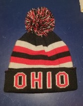 Ohio State Buckeyes Beanie Black Red Winter Hat Adult Unisex R &amp; M Headw... - £7.71 GBP