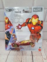 Hot Wheels Disney 100  MARVEL Character Car  IRON MAN, NEW - $8.79