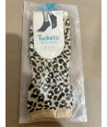 Tucketts Open Toe Anklet Style Grip Socks Size Large 10+ Leopard Pink St... - $14.99