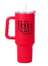 Utah Utes Tumbler Red Black 40 oz NCAA Flipside Powder Coat - $74.26 CAD
