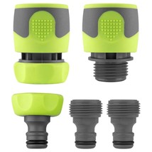 Flexzilla Garden Hose Quick Connect Fittings Coupler Plug Kit (5 Piece) - $935.84 MXN