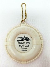Key Ring Floating Starved Rock Yacht Club Ottawa, Illinois Key Saver Vin... - $12.30