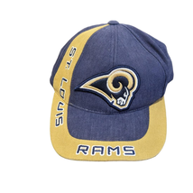 St Louis Rams Logo Athletic Adjustable Strapback Hat NFL Football Vintag... - £11.70 GBP