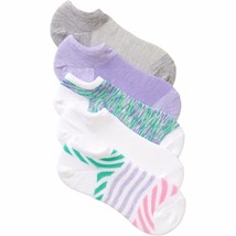 No Boundaries No Show Socks 5 Pair Women&#39;s Shoe Size 4-10 Green Purple   #32 - £7.17 GBP
