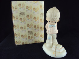 Precious Moments E-3119 Its What&#39;s Inside That Counts, 1979  Free Shipping - $29.95