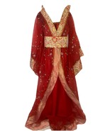 Chinese Thin Style Full Set of Embroidered Wedding Dress Hanfu Womens Si... - $37.99