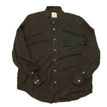 Tommy Bahama Button Up Shirt Mens XXL Black Pocket Contrast Stitch Tence... - $370.49 MXN