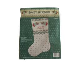 Daisy Kingdom Cross Stitch Kit Angel Bunnies Christmas Stocking #82873  ... - $356.84 MXN
