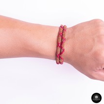 Kavak - Handmade Fearless Red Leather Adjustable Women&#39;s Bracelet - £19.11 GBP