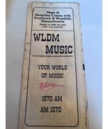 WLDM Music Map of Hampden County Southwick Westfield MA 1986 - £13.37 GBP