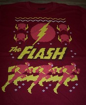 Dc Comics The Flash Justice League Christmas T-Shirt 3XL Xxl New - £19.54 GBP