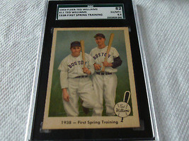 1959  FLEER  TED  WILLIAMS  # 11   FIRST  SPRING  TRAINING   SGC  82  WI... - £183.84 GBP