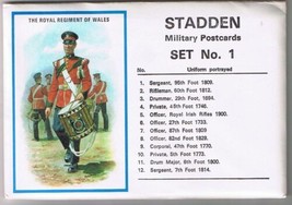 Stadden Military Postcards Set 1- 12 Postcards Royal Regiment Of Wales Envelope - £7.79 GBP