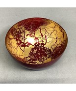 Italian Burgundy W/ Gold Specks Glass Soup Or Cereal Bowl - $282.06 MXN