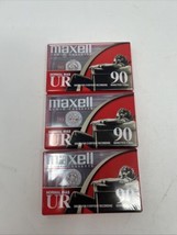 3 Pack Maxell UR90 90 Minutes Blank Audio Media Recording Cassette Tapes... - £7.78 GBP