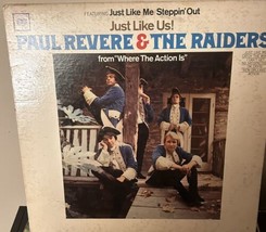 PAUL REVERE &amp; THE RAIDERS FROM &quot;WHERE THE ACTION IS&quot; JUST LIKE US! LP - £9.44 GBP