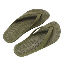 Gudo men&#39;s adventurer classic flip flops in Seaweed Green - size 11 - £26.68 GBP