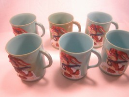 (Lot of 6) Coffee Cup Plastic Mug NESTLE QUIK [Y4a] - $28.80