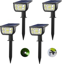 Solar Spot Lights Outdoor,46LED USB&Solar Powered Lights Outdoor IP67 Waterproof - £20.53 GBP