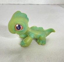 Littlest Pet Shop LPS 29 Lizard Iguana Green Blue Toy Figure Authentic H... - £9.29 GBP