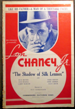 Lon Chaney Jr. (Shadow Of Silk Lennox) ORIG,1935 Movie Pressbook (Early Chaney) - £315.80 GBP