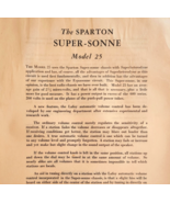 1931 Sparton Radio Super-Sonne Model 25 Info Advertisement Catalog Page ... - $373.69 MXN