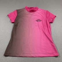 Nike Golf Dri-fit Athletic Shirt M Pink Grey Ombre LPGA International - £10.45 GBP