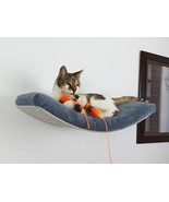 Metal Base Cat Wall Shelf ARC 100 cm Standard - for hard, uniform wall - $4,350.48 MXN