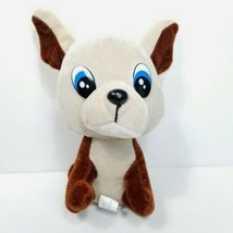 Classic Toy Co Plush Dog Stuffed Animal Brown Tan Chihuahua 8&quot; Plastic Eyes - £13.39 GBP