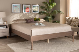 Bonilla French Bohemian Antique Oak Full Size Platform Bed - $2,737.09 MXN