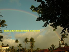 Digital Image Photograph Rainbow Over Hotel - £0.69 GBP