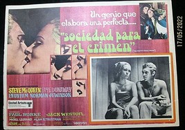 STEVE McQUEEN,FAYE DUNAWAY (THOMAS CROWN AFFAIR) ORIG,RARE VER,LOBBY CARD - $99.00