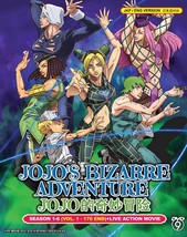 JoJo&#39;s Bizarre Adventure (Season 1-6 + Live Action Movie) DVD (Anime) - £47.39 GBP