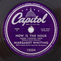 Margaret Whiting - Now Is The Hour / But Beautiful 1948 10&quot; 78 rpm Record 15024 - £11.20 GBP