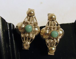 Vintage Mexican Earrings, Iguala, signed by FSS, 925 Sterlin - £15.99 GBP