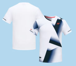 YONEX 25S/S Men&#39;s Badminton T-Shirts Sports Training Top Tee White NWT 251TS001M - £52.81 GBP