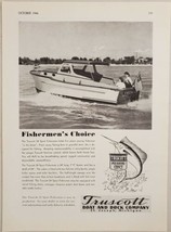 1946 Print Ad Truscott 24 Sport Fisherman Wood Cabin Cruiser St Joseph,Michigan - £17.01 GBP