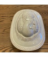 NOEMI CERAMICHE HAND CRAFTED IN UMBRIA ITALY CASSEROLE DISH WITH HEN 12 ... - $57.75