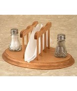 Salt Pepper Napkin Holder - w/Stand  - $34.95