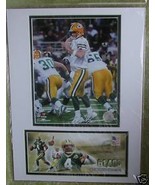 Brett Favre #4 2-matted photo St Louis 2007 16x12&quot; new - $35.61