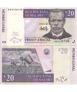 Malawi P52d, 20 Kwacha,  tea harvest / John Chilembwe, Lake Malawi see U... - €0,84 EUR