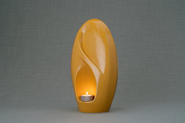Eternity Handmade Cremation Urn for Ashes - Large | Amber Yellow | Ceramic - £330.38 GBP+