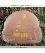 Hallmark 1994 Peaceful Village Christmas Lights Collection Porcelain Orn... - $13.95